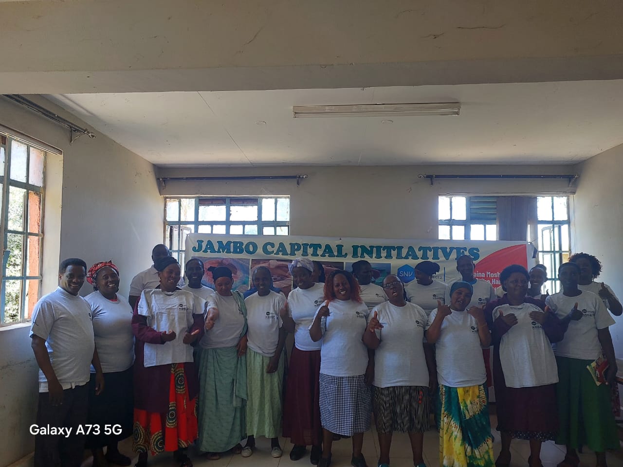 Group discussion during training